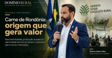 Dhiony Costa e Silva fala sobre rastreabilidade, produção a pasto e valorização da carne de Rondônia durante evento sobre pecuária sustentável.