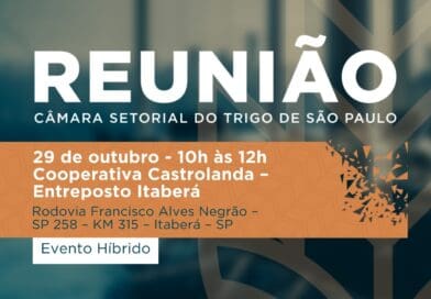 Câmara Setorial do Trigo de São Paulo discutirá expectativas para o encerramento da safra 2026/27